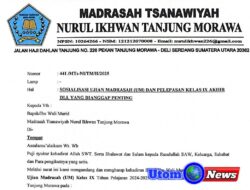 Siswa Siswi Mts Nurul Ikhwan Ikuti Ujian, Setelah Pihak Sekolah Beri Keringanan Administrasi Ujian dan SPP Bulanan, Kepsek: ada juga yang meminta sampai menerima ijazah untuk melunasi semua tunggakannya