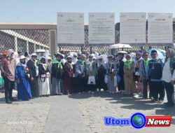 Napak Tilas Perjuangan Rasulullah SAW, Jemaah Haji Kloter 9 KNO Kunjungi Mesjid Quba