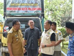 3 Truk Bantuan Bencana dari Pemkot Palembang Untuk Pemkab Deli Serdang