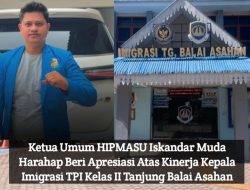 Himpunan Pemuda Sumut Apresiasi Tinggi Kinerja Imigrasi Tanjung Balai Asahan: Amankan 3 WNA Banglades dan Layani Masyarakat Maksimal