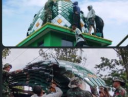 Kubah Megah Mushola Baitul Mukmin Terpasang! Gotong Royong TNI-Warga Wonogiri Ciptakan Keajaiban TMMD ke-127