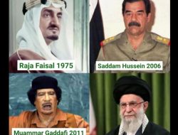 4 Pemimpin Timur Tengah yang Berani Lawan Hegemoni AS-Israel, Berakhir Tragis Oleh; Hasan Basri Siregar ketua JWI Deli Serdang.