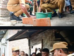 Kunjungi Hamparan Perak, Bupati dan Wakil Letakkan Batu Pertama Renovasi RTLH dan Buka Turnamen Futsal