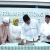 Sholat Ied Bersama Warga, Bupati Deli Serdang Tinjau Kurban Presiden dan Resmikan RPH di Tanjung Morawa