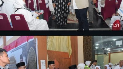 Lom Lom Suwondo Lepas Jemaah Haji Kloter 15 Menuju Tanah Suci