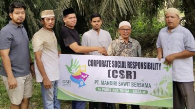 Idul Adha 2026, PT MSB Aek Tinga Sembelih 2 Ekor Hewan Kurban Berbagi ke Masyarakat