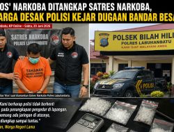 “Kios” Narkoba Ditangkap Satres Narkoba Labuhanbatu, Warga Desak Kejar Dugaan Bandar Besar