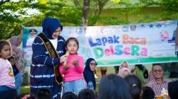 Keceriaan Anak Warnai Lapak Baca DELSERA di Batangkuis: “Harapannya Baca Jadi Bagian Hidup Sehari-hari”