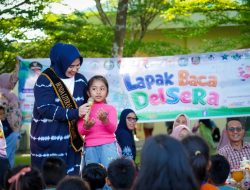 Keceriaan Anak Warnai Lapak Baca DELSERA di Batangkuis: “Harapannya Baca Jadi Bagian Hidup Sehari-hari”