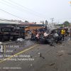 Kecelakaan Maut di Jalan Jamin Ginting Sibolangit,Truk Container Rem Blong Tabrak 5 Mobil 3 Orang Tewas.